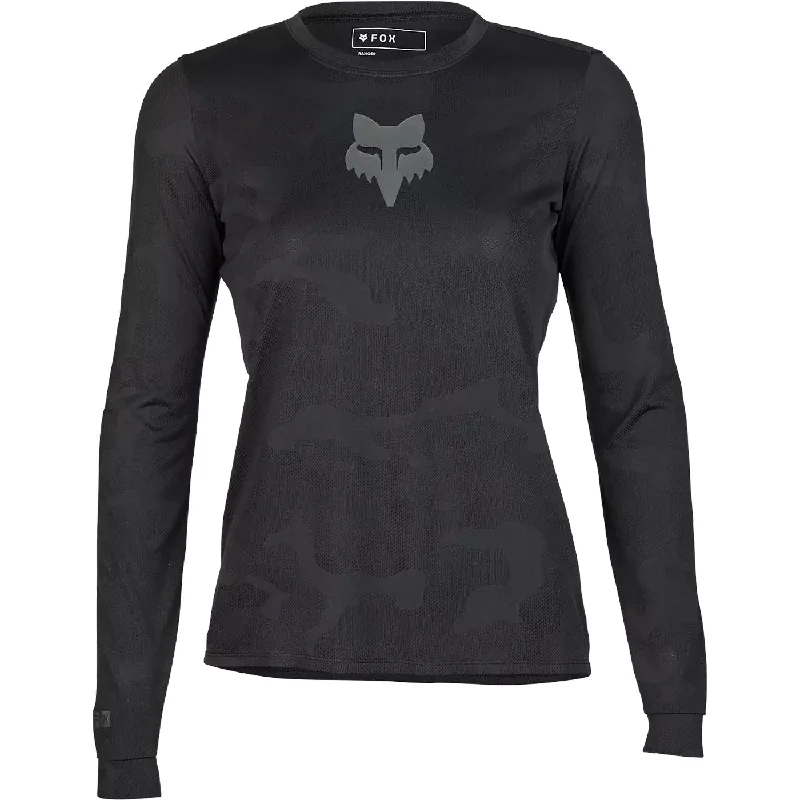 cycling clothing for hard sessions-Maglia maniche lunghe donna Fox Ranger TruDri - Nero