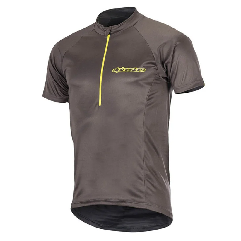 cycling clothing with rest spins-Maglia Alpinestars Elite - Grigio Giallo