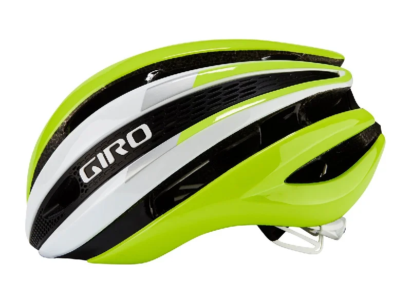 bicycle hub flange distance-Giro Synthe Road Helmet - Highlight Yellow