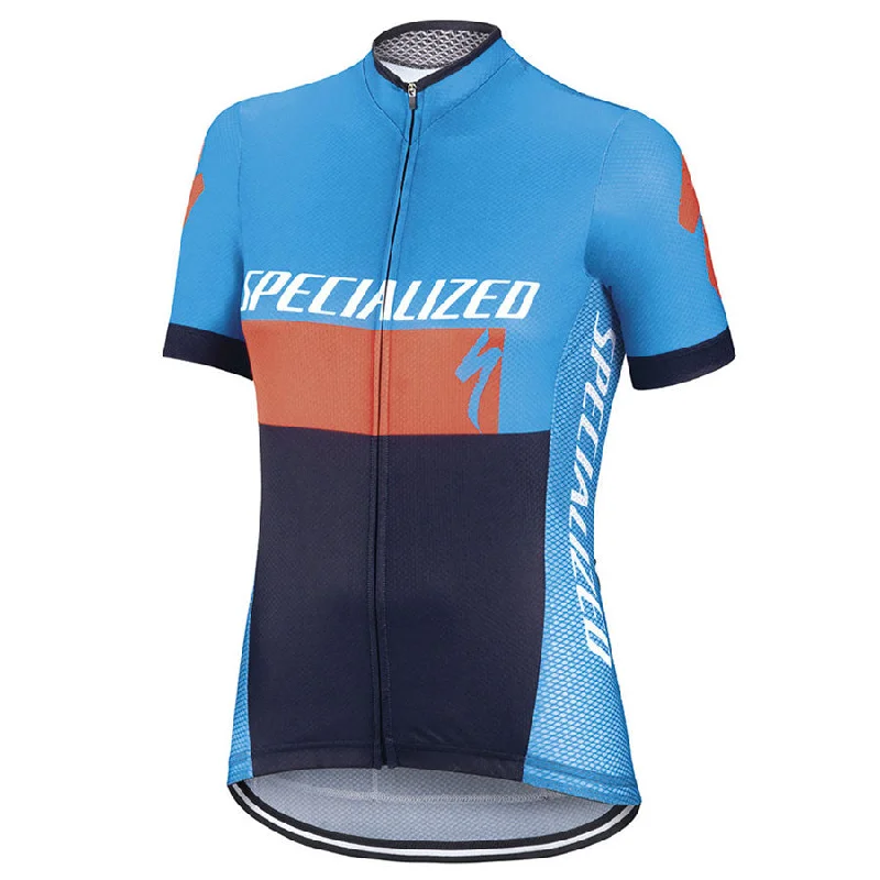 cycling clothing with flexy threads-Maglia Donna Specialized RBX Comp Logo - Azzurro