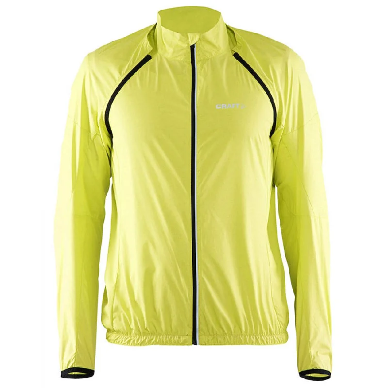 cycling clothing with dense warmth-Mantellina Craft Path Convert - Giallo Fluo