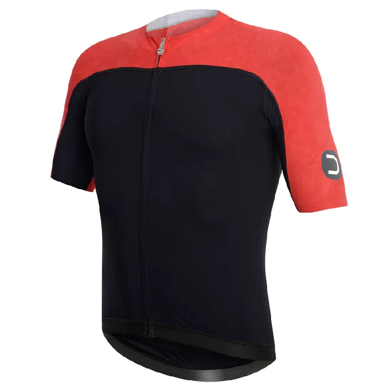 cycling clothing with trusty hooks-Maglia DotOut Skin 17 - Nero Rosso