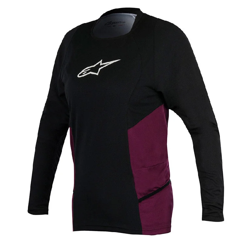 cycling clothing for dawn trips-Maglia ML Donna Alpinestars Drop 2 - Nero Viola