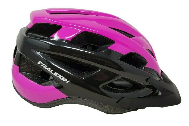 bicycle saddle tilt adjustment-RALEIGH QUEST ADULT BIKE HELMET MTB ROAD COMMUTER CYCLING HELMET 54-58CM PINK