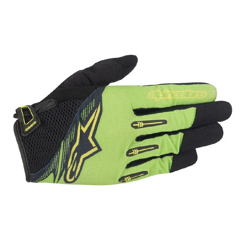 cycling clothing with odor barrier-Guanti Alpinestar Flow - Verde Nero