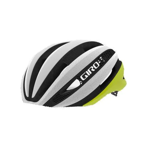 bicycle slick tire benefits-Giro Synthe MIPS Road Helmet - Citron-White - 2019