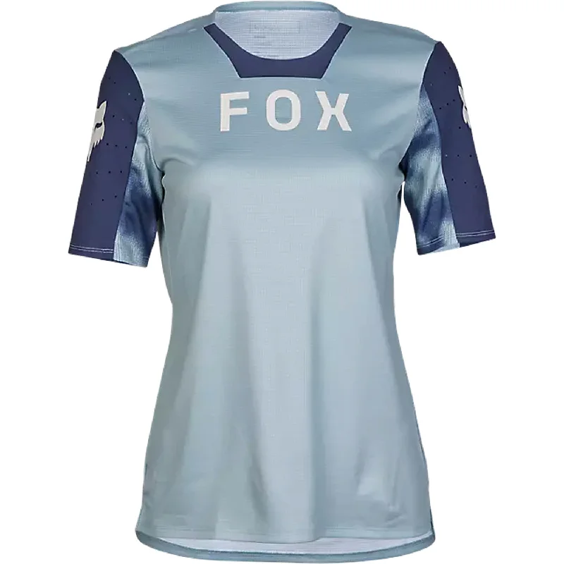 cycling clothing with stretched cuffs-Maglia donna Fox Defend Taunt - Azzurro