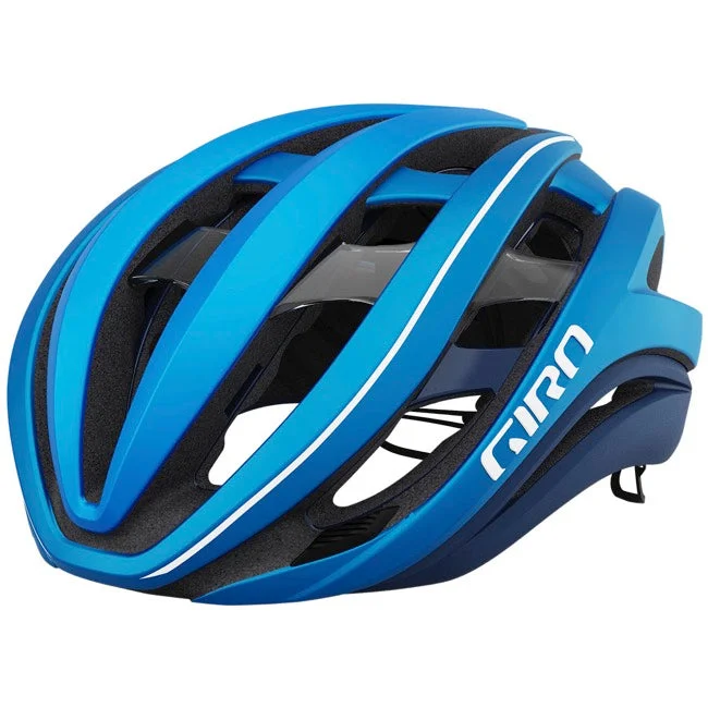 bicycle paint protection tips-Giro Aether Spherical Road Helmet - Matt Ano Blue - 2022