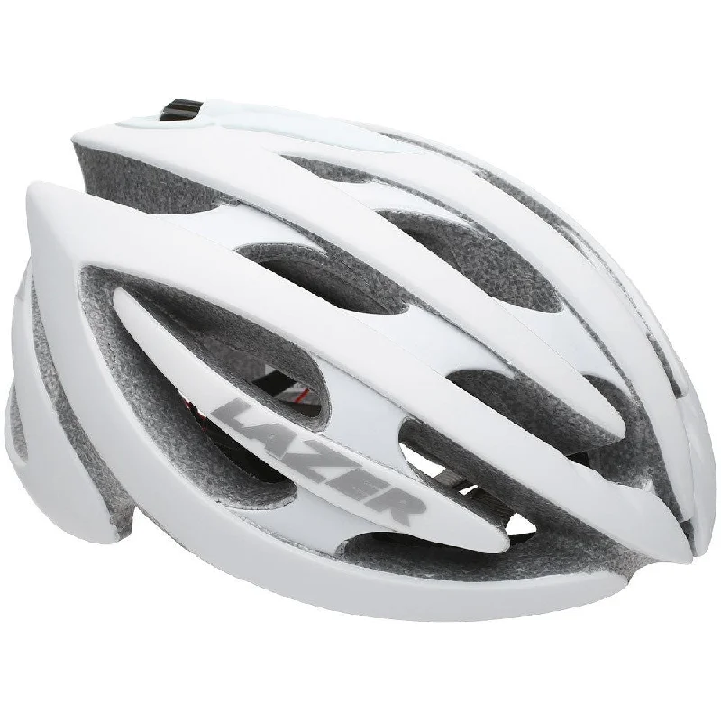 bicycle spoke nipple types-Lazer Genesis Road Cycling Helmet - Matte White - Medium (55 – 59cm)