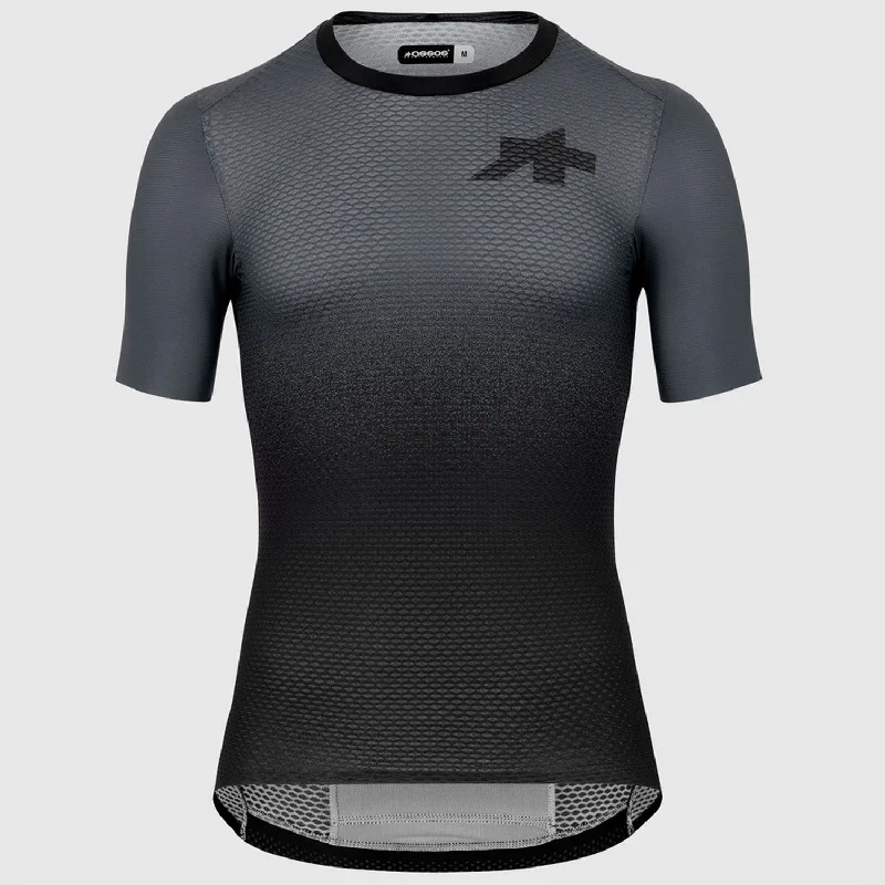 cycling clothing with funky edge-Maglia Assos Equipe RSR Superleger S9 - Grigio