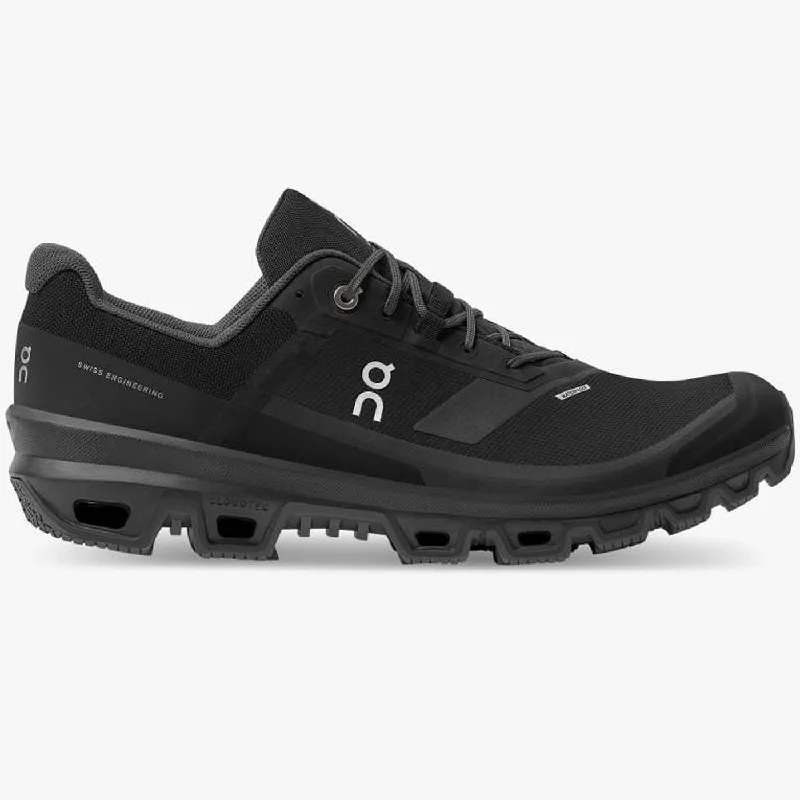 cycling clothing with retro vibe-Scarpe donna On Cloudventure Waterproof - Nero