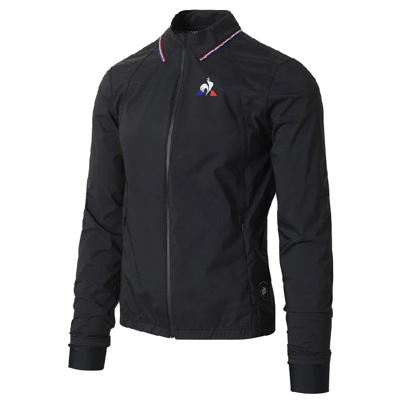 cycling clothing for tarmac riders-Mantellina Le Coq Sportif Pro Windbreaker - Nero