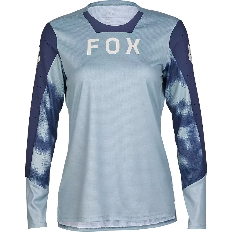 cycling clothing with discreet tags-Maglia maniche lunghe donna Fox Defend Taunt - Azzurro