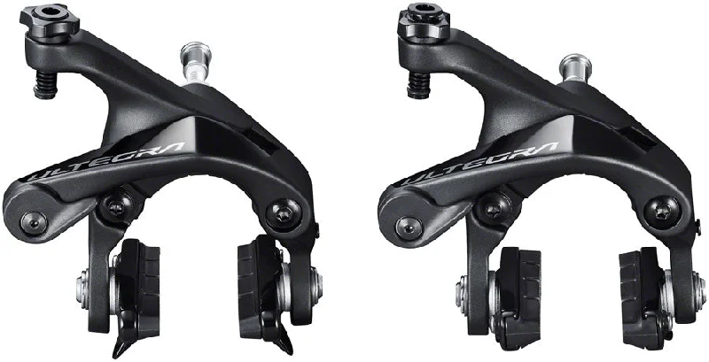 bike chain cleaners for smooth operation-Shimano Ultegra BR-R8100 Road Caliper Brake Set - Front Rear Dual Pivot BLK