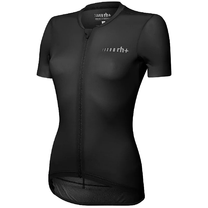 cycling clothing for tricky descents-Maglia donna Rh+ Super Light Evo - Nero