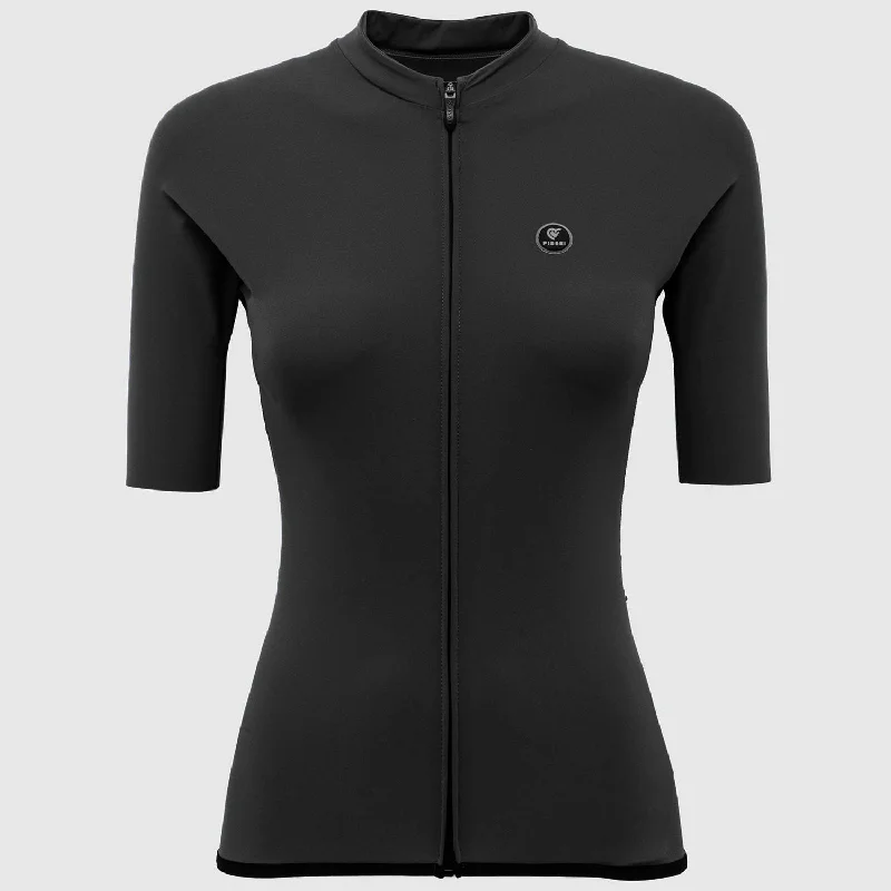 cycling clothing with tough span-Maglia donna Pissei Primapelle - Nero