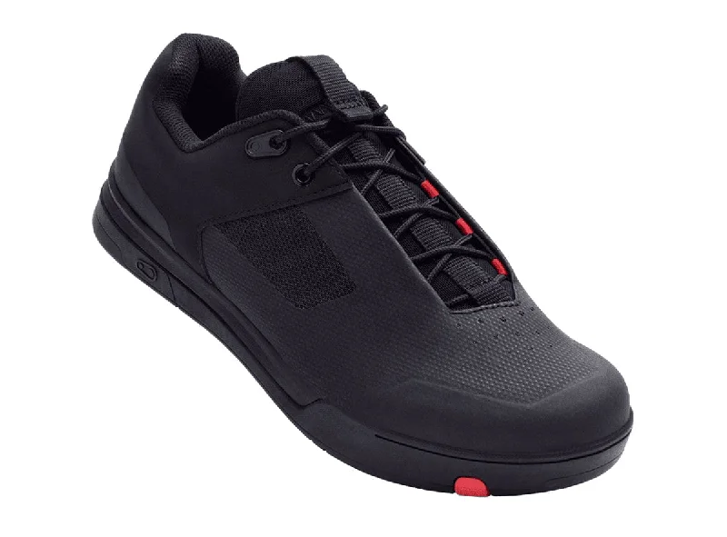 cycling clothing with loose flair-Crank Brothers Mallet Lace MTB Shoe - Black-Red-Black