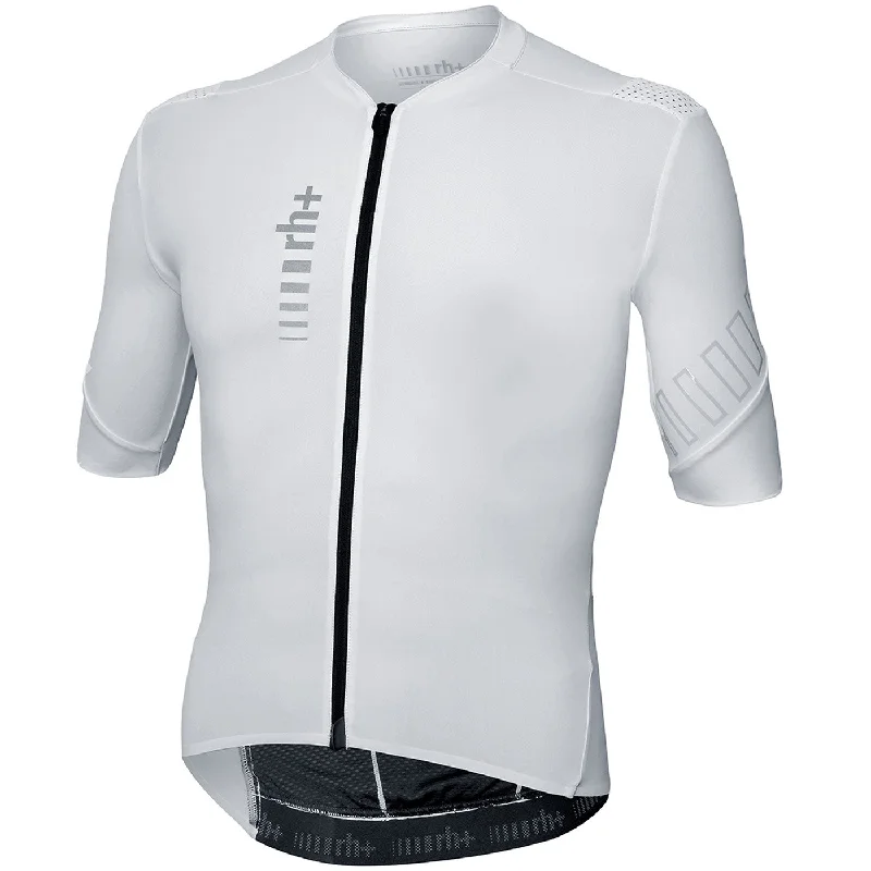 cycling clothing with rear pouches-Maglia Rh+ Gotha - Bianco