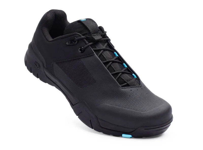 cycling clothing with storm barrier-Crank Brothers Mallet E Lace MTB Shoe - Black-Blue-Black