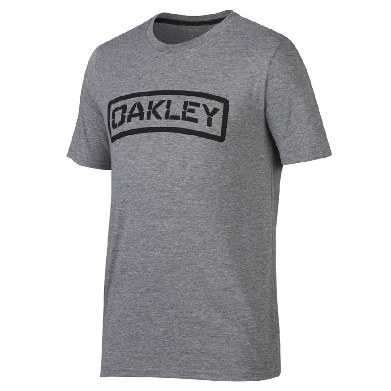 cycling clothing with zany prints-T-Shirt Oakley O-Tab Tee - Grigio