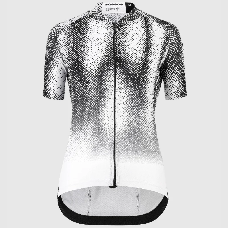 cycling clothing with rest spins-Maglia donna Assos Mille GT Heat Map - Bianco