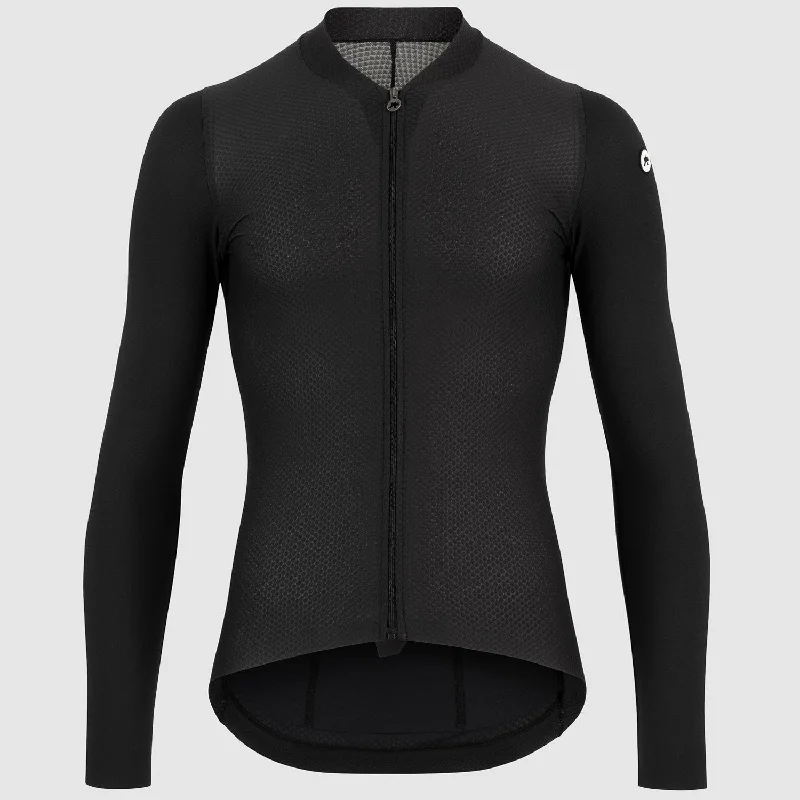 cycling clothing for small pouches-Maglia maniche lunghe Assos Mille GT S11 - Nero