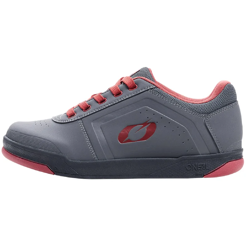 cycling clothing with bendy threads-Scarpe O'neal Pinned Flat - Grigio rosso