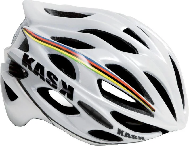 bicycle chainstay protector use-Kask Mojito Iride Road Helmet - Iride White