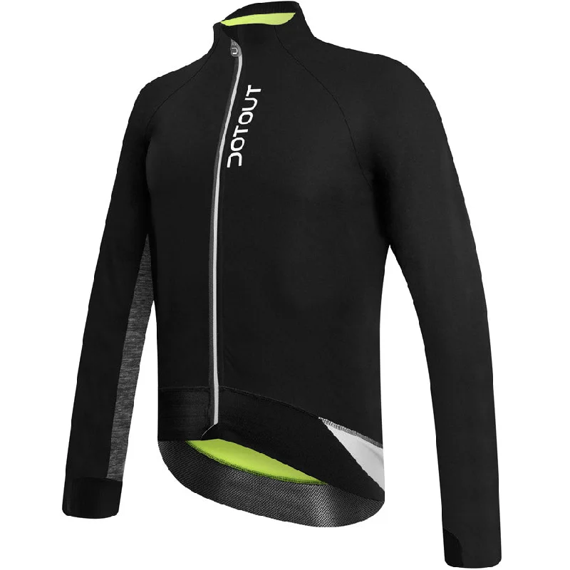 cycling clothing with tranquil trips-Giubbino Dotout Le Maillot - Nero Grigio