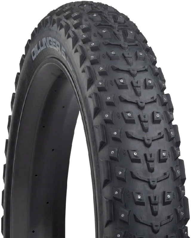 45NRTH Dillinger 5 Tire - 27.5 x 4.5 Tubeless Folding BLK 120 TPI 252 Concave Carbide Aluminum Studs