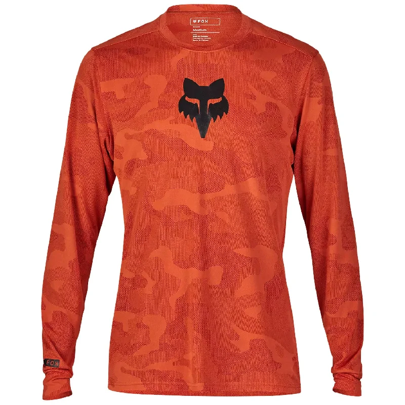 cycling clothing with stench block-Maglia maniche lunghe Fox Ranger TruDri - Arancio