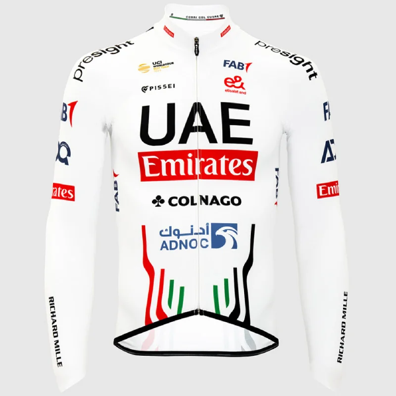 cycling clothing for swamp trails-Maglia maniche lunghe Team UAE 2024 Primapelle