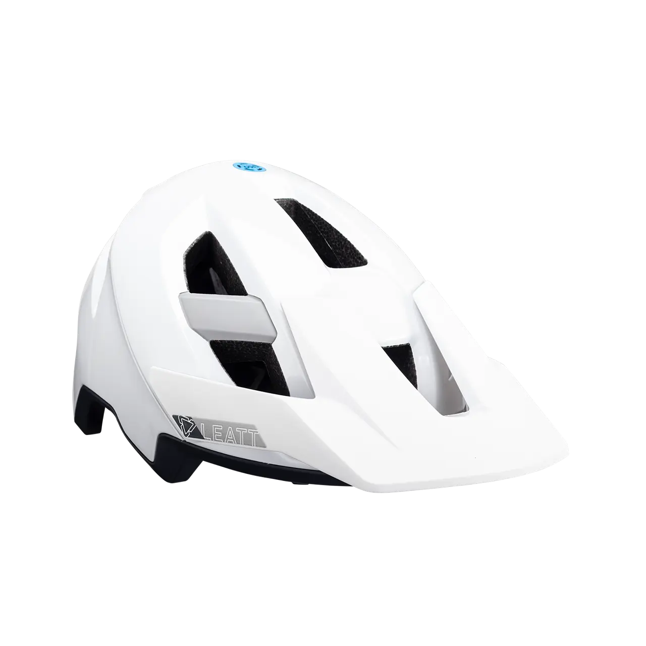 bicycle sidewall damage repair-Leatt AllMtn 3.0 MTB Helmet - White - 2024