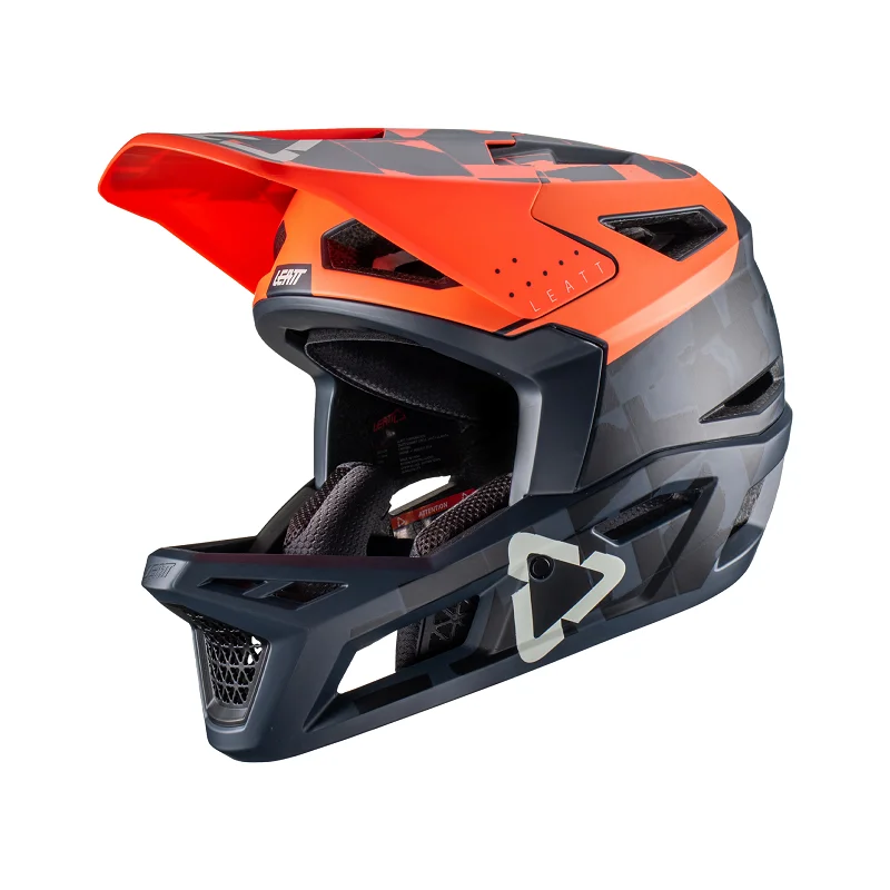 bicycle storage ideas for home-Leatt MTB 4.0 Full Face Helmet - Coral - 2022