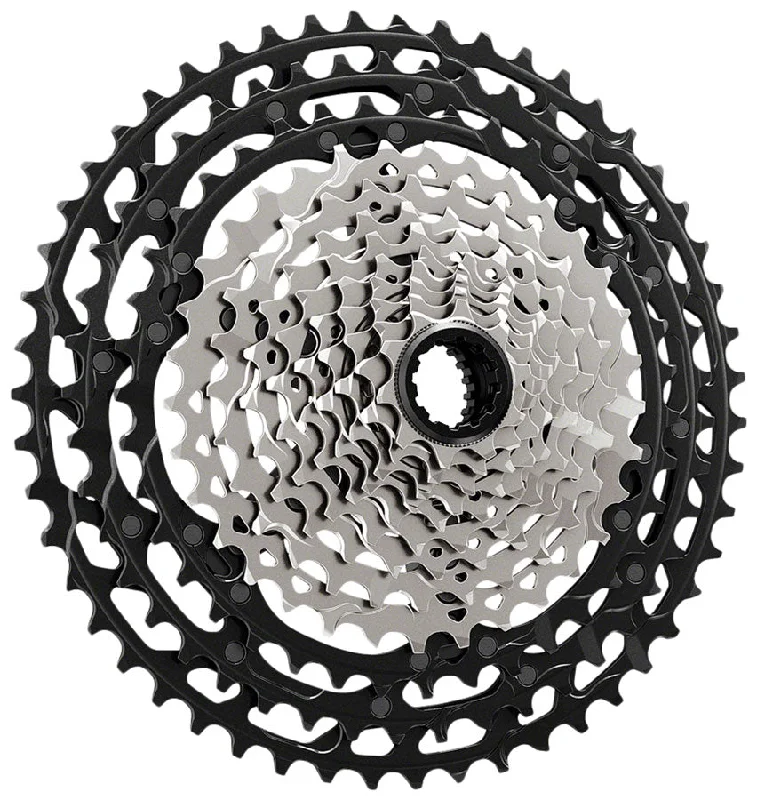 bike hydration systems for long tours-Shimano CS-M9101-12 Cassette - 12-Speed 10-51t Black/Gray Micro Spline