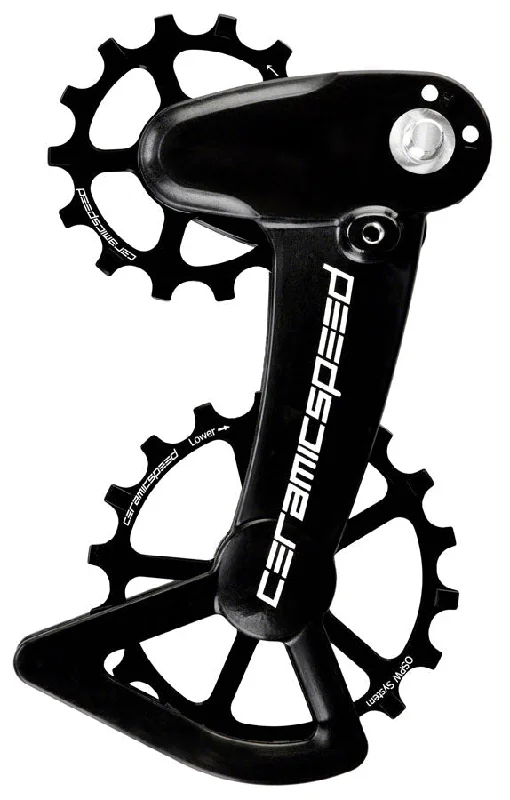 bike racks for easy mounting-CeramicSpeed OSPW X Pulley Wheel System Shimano XT/XTR 1x12  - Alloy Pulley Carbon Cage BLK