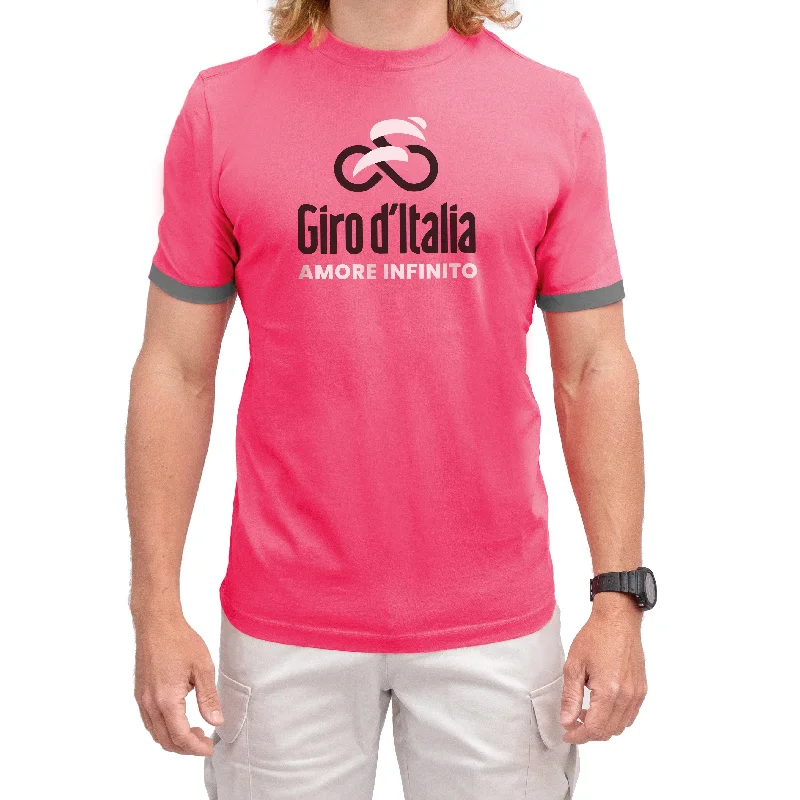 cycling clothing with rigid support-T-Shirt Giro d'Italia - Logo