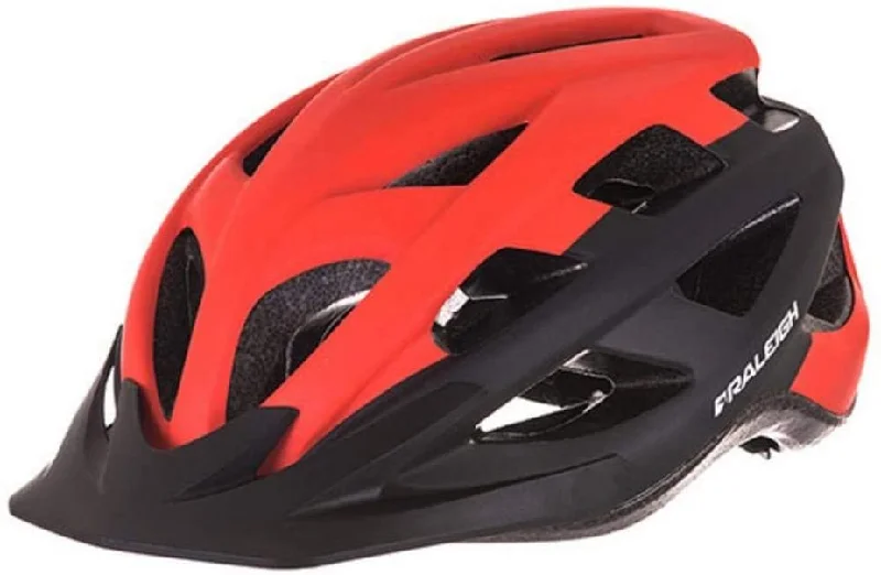 bicycle quill stem removal-RALEIGH QUEST ADULT BIKE HELMET MTB ROAD COMMUTER CYCLING HELMET 58-62CM RED & BLACK