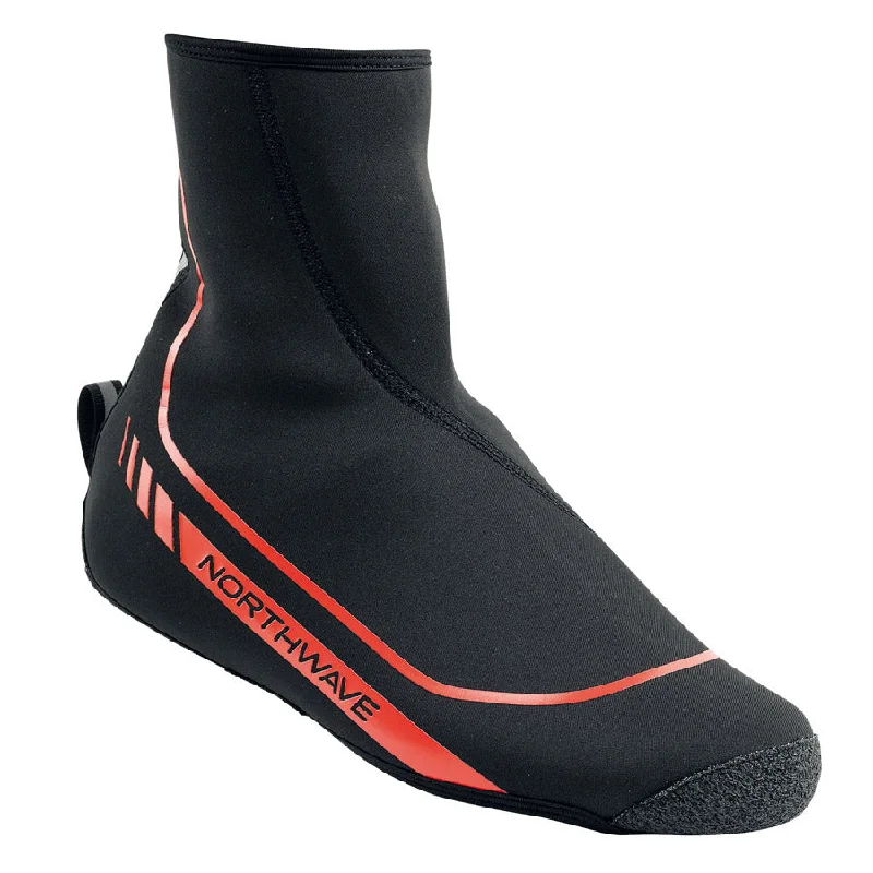 cycling clothing with soft heat-Copriscarpe Northwave Sonic High - Nero Rosso