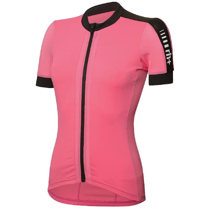 wallet-friendly cycling clothing kits-Maglia donna Rh+ Drop - Rosa