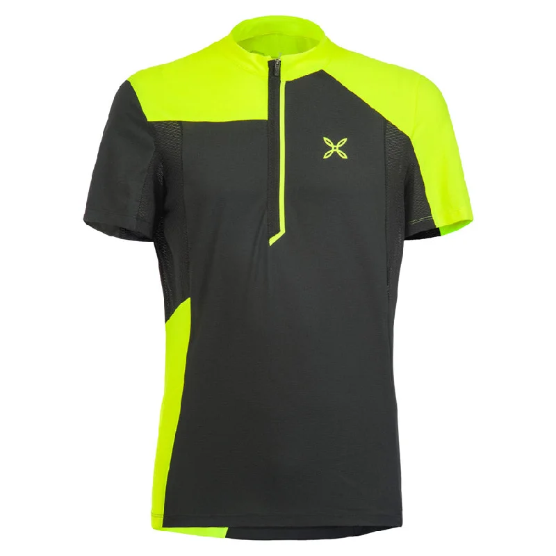 cycling clothing for high climbs-Maglia Montura Selce - Nero Giallo