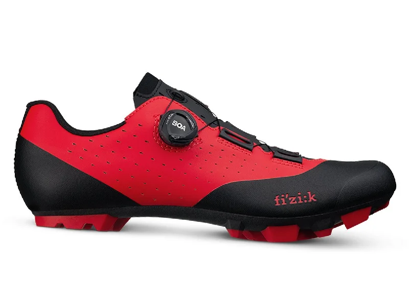 cycling clothing with striking art-Fizik X3 Vento Overcurve Clipless MTB Shoe - Red-Black