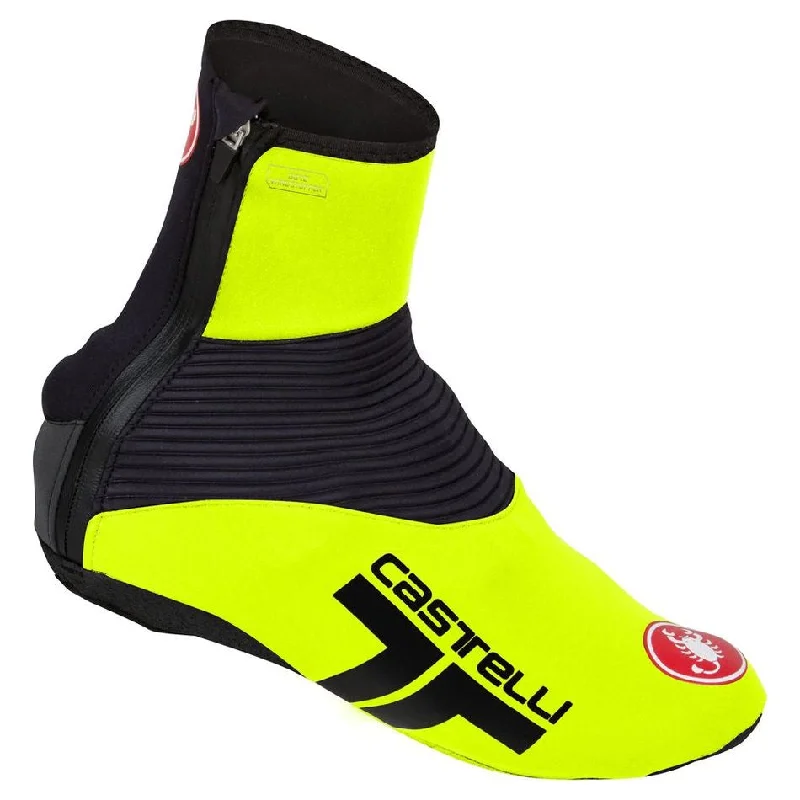 cycling clothing for stocky builds-Copriscarpe Castelli Narcisista 2 - Giallo Fluo