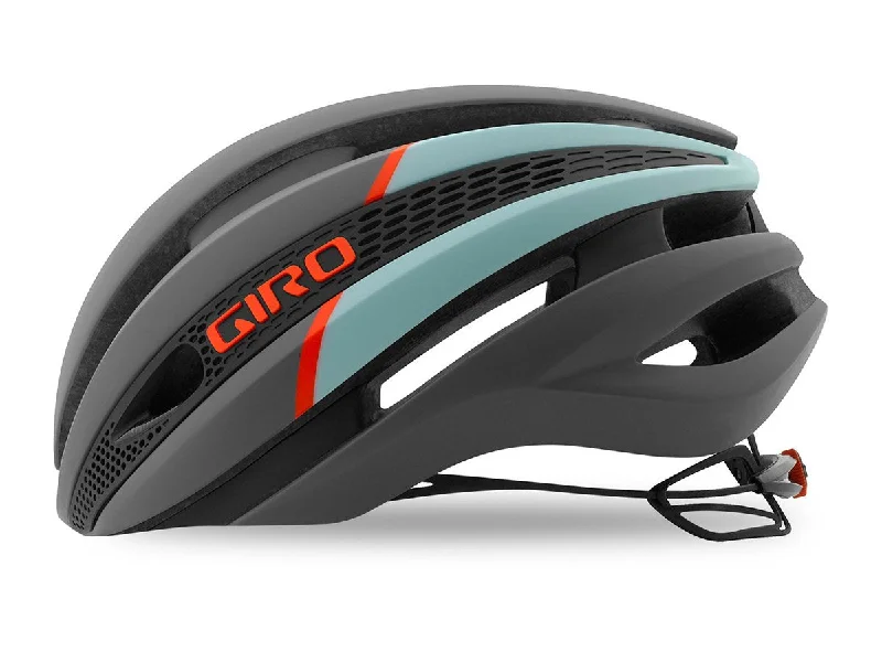 bicycle cross lacing strength-Giro Synthe Road Helmet - Matt Charcoal-Frost