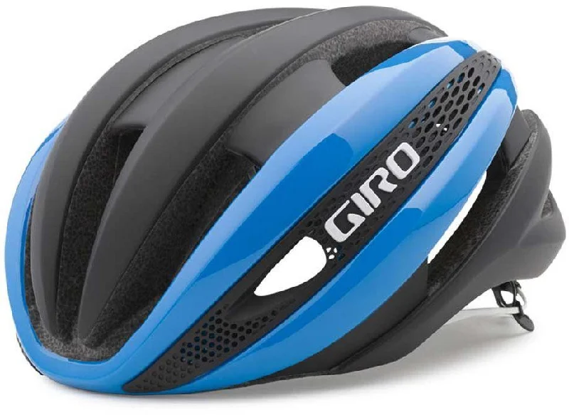 bicycle double wall rim-Giro Synthe Road Helmet - Blue-Matt Black