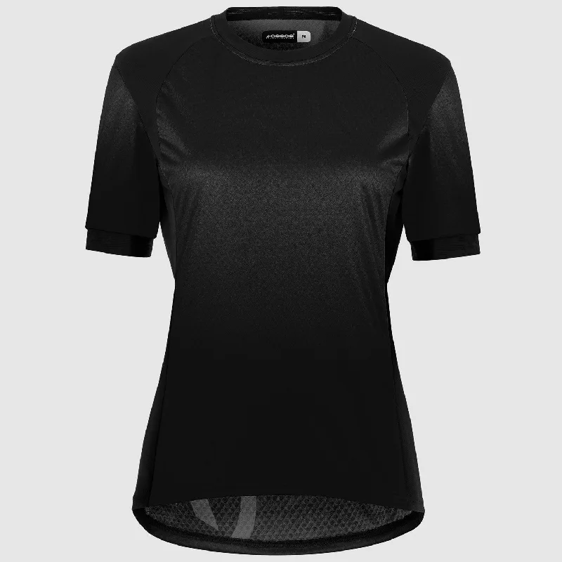 cycling clothing with plush pads-Maglia donna Assos Trail T3 - Nero