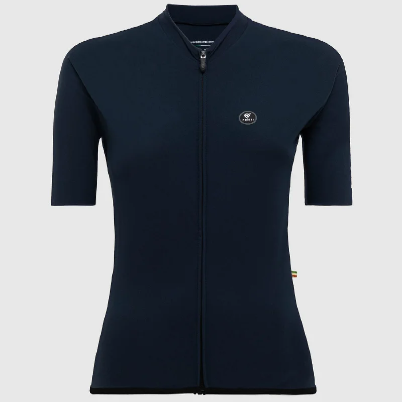 cycling clothing for gritty lanes-Maglia donna Pissei Primapelle - Blu scuro