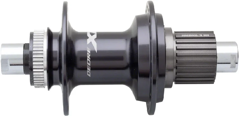 road bike water cages for easy access-Shimano XT FH-M8110 Rear Hub - 12 x 142mm Center-Lock Micro Spline Black 32H