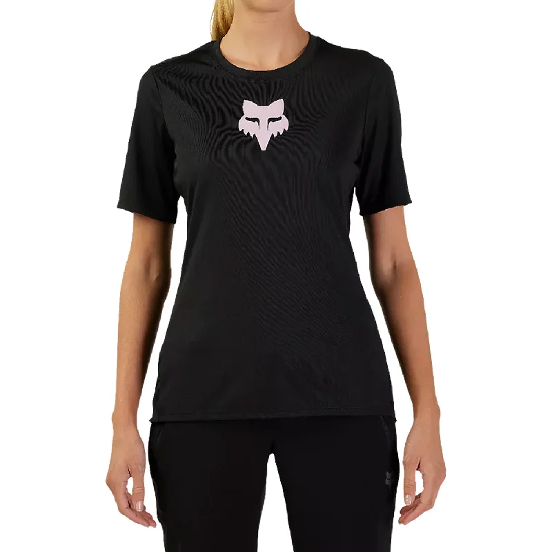 cycling clothing with quick tempo-Maglia donna Fox Ranger Head - Nero