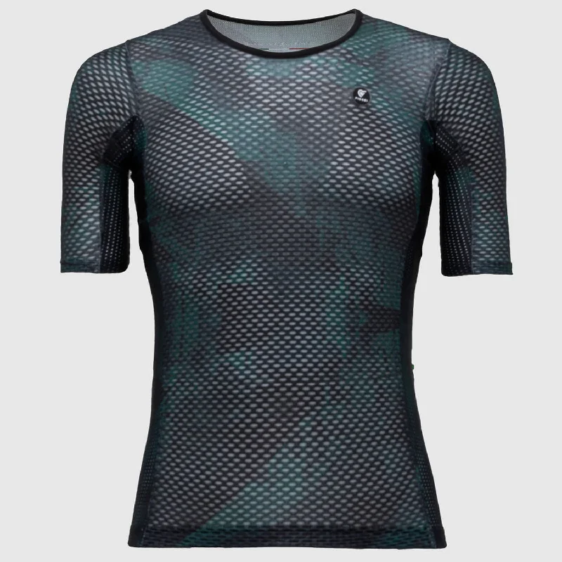 cycling clothing with sweat barrier-Maglia Pissei Vortice - Verde